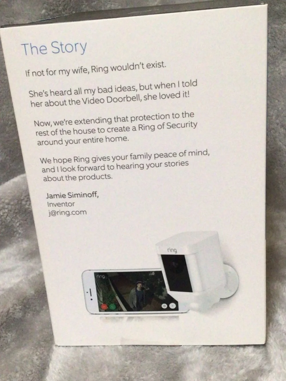 Ring Spotlight Cam Battery~Outdoor Security Camera & Spotlight